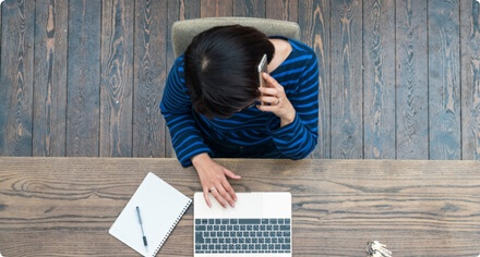 電話対応を自宅で